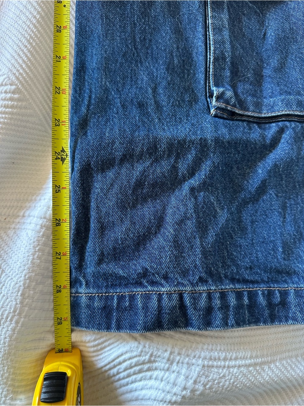 Citizens Of Humanity Dark Blue Wide-Leg Cargo Jeans - Picture 12 of 15